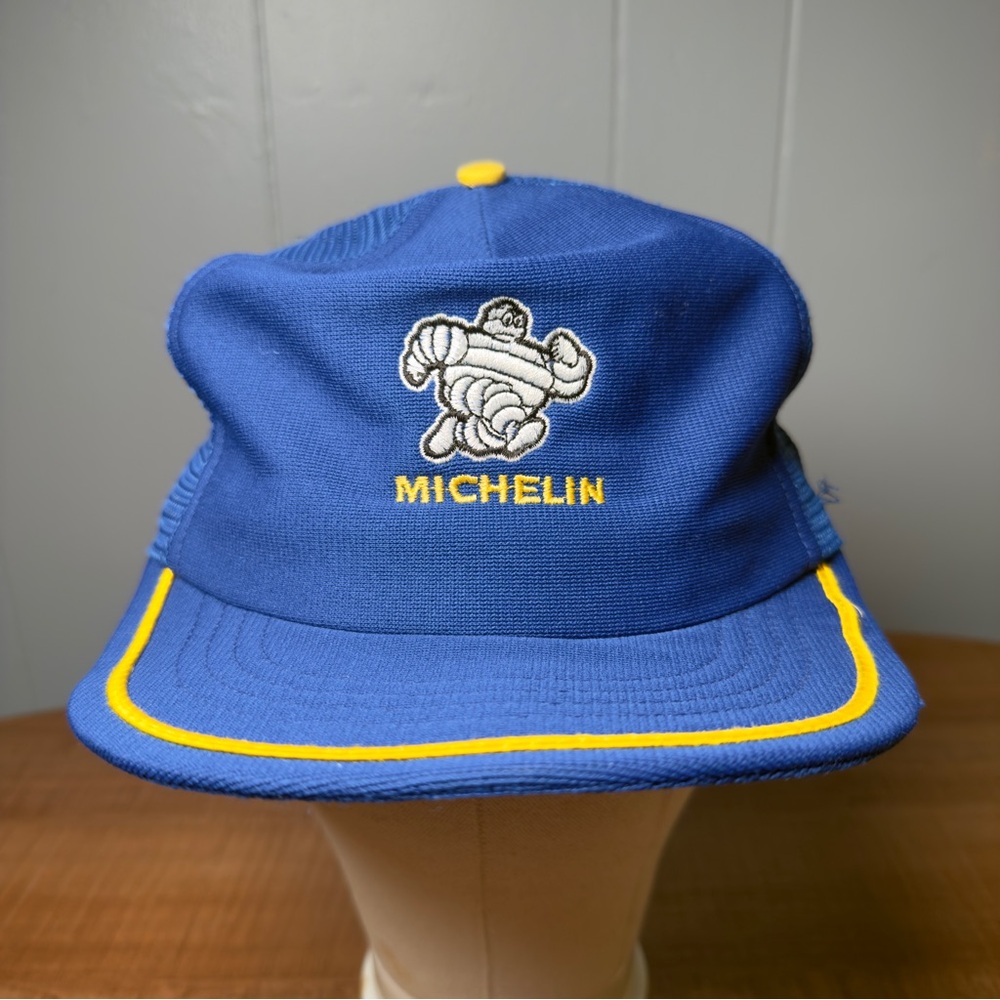RARE Vintage 80s Michelin Trucker Snapback Hat